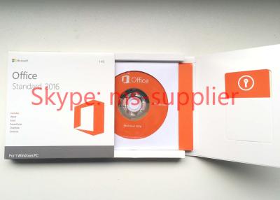 China De Vergunningsmedia van Microsoft Office Standard 2016 DVD Engelse Kleinhandels de Versie Online Activering van Wndows Te koop