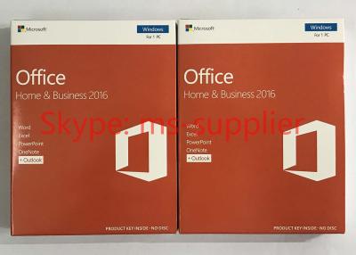 China Microsoft Office Home and Business For Mac 2016 Full Version DVD / CD Media Wndows Retail Box Online Activation for sale