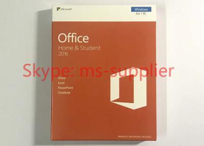 China Microsoft Office Home and Student  2016 Full Version Retail Box Online Activation for sale