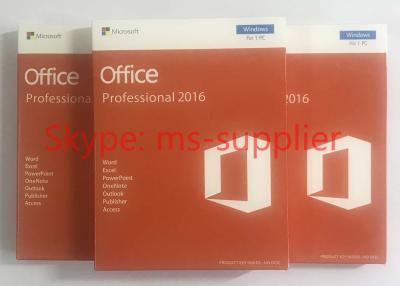 China Microsoft Office 2016 Professional Plus + Open License Software + COA License 1 pc + DVD  / USB Retailbox for sale