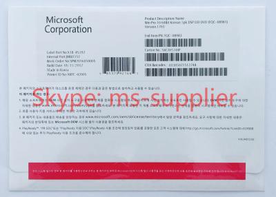 China Brand New Windows 10 Professional 64 Bit DVD OEM COA Key Korean Language FQC -08983 for sale