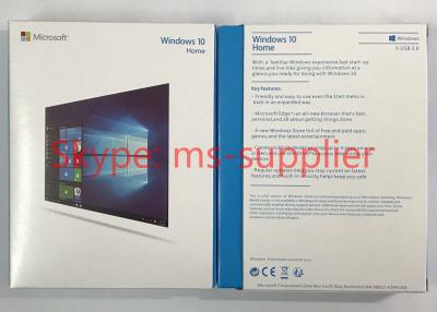 China Full Retaill Version For Win 10 Home 32/64 Bit USB 3.0 & Retail License Retail Activation Online for sale