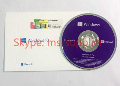 Chine Microsoft gagnent 10 bit principal DVD du Russe 64 d'OEM de professionnel le nouveau avec l'activation de carte principale d'OEM de produit en ligne à vendre