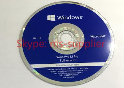 중국 OEM Windows 8.1 직업적인 팩 가득 차있는 버전, 본래 자료 Windows 8.1 64 조금 제품 열쇠 판매용