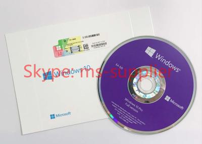 China Product Key Download Windows 10 Professional 64 Bit DVD / CD Media , No Language Limitation for sale