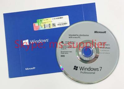 China Microsoft Original Windnows 7 Professional 32 / 64Bit DVD / CD  Media Retail Online Activation for sale