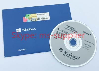 Chine Bit véritable professionnel DVD anglais de Windows 7/italien/français/de polonais pro 32 du BIT 64 Windows 7 à vendre