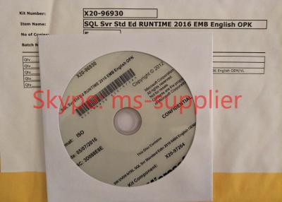 China Microsoft Windows SQL Server 2016 R2 Standard OEM DVD 64 Bit Full Version 15CAL Online Activation Original for sale