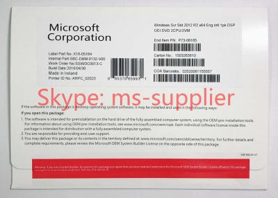 Chine Bit 2012 de la garantie 64 d'activation d'OEM de Windows Server de constructeur de système interactif à vendre