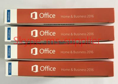 China Original Microsoft Office Home and Business 2016 for Windows Retail 64 Bit OEM New Key Card for sale