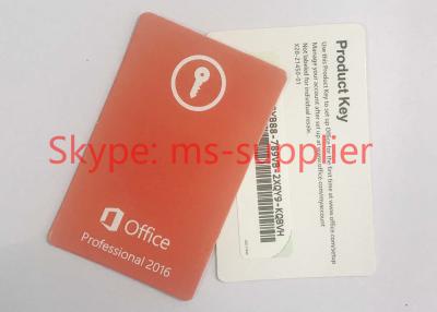 China Genuine Microsoft Office Professional 2016 for 64 Bit OEM New Key Card for sale