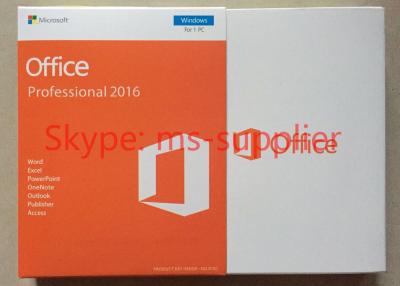 China Microsoft Office auténtico 2016 favorable, favorable más, pedazo/etiqueta engomada de 64 del pedazo DVDS del estándar 32 + del COA en venta