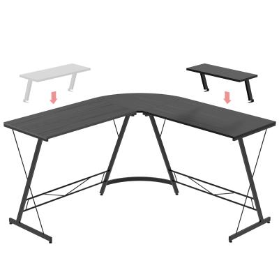 China Wholesale Customizable Wooden L Shaped Computer Desk Gaming Desk for sale