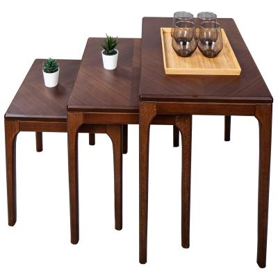 China Quality Wood Head Stable Antique Style Table Tea Table Wooden Home Side Coffee Table Sets for sale