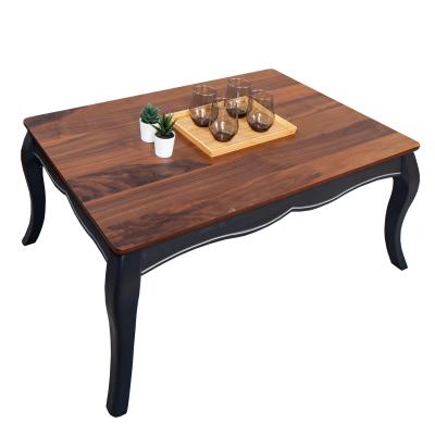 China Hot Sale High Quality Delicate Classic Wood Style Dormitory Furniture Home Side Table Classic Wooden Coffee Table for sale