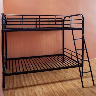 China Dormitory Bed Double Decker House Bed And Metal Bedroom Furniture Heavy Duty Bed Type Frame Adult Bunk Bed for sale