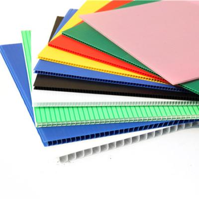 China V2 Flame Retardant Crown Blank PP Corrugated Plastic Sheet Ribbed For Sign Board Polypropylene PP Corrugated Plastic Sheet Ribbed for sale