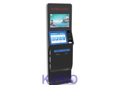 China Dual Screen Self Check In Kiosk High Brightness Monitor Strong Environmental Adaptability for sale