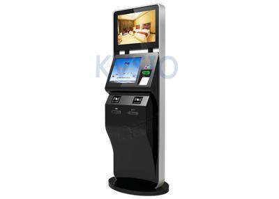 China Card Dispenser Type Self Check In Kiosk Face Recognition Camera High Safety for sale