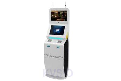 China Intelligent Interactive Airport Kiosk Check In , Self Service Kiosk RS232 Port Interface Card Dispenser for sale