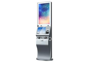 China 32 Inch Dual Screen Check In Kiosk , Electronic Kiosk Systems Self Ordering for sale