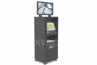 China Dual Screen Self Printing Kiosk 1.5mm Premium Quality Steel Enclosure Material for sale