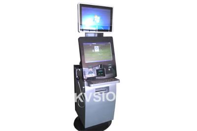 China 300W Power Self Printing Kiosk Credit Card / Cash Payment High Safety Performance for sale