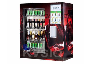 China Brandy Champagne Beer Auto máquina expendedora con elevador y sistema de monitoreo en tiempo real en venta