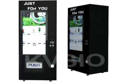 China Interactive Red Wine Auto Vending Machine 55 Inch Touch Screen With Refrigerator And Auto Lift for sale