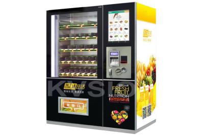 China Máquina de venda automática automatizada completa do fruto 10 polegadas - 65 polegadas com aceitante do dinheiro à venda