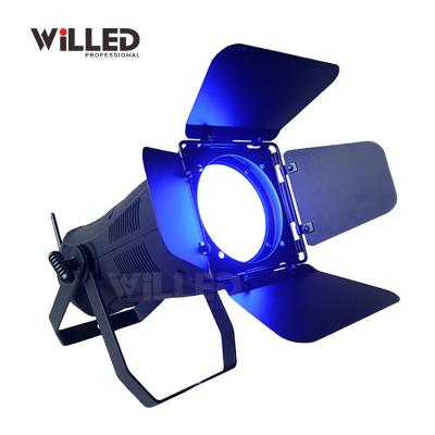 China Concert Stage Lights COB Led Profile Spot Par 180W RGBW 4in1 Fresnel Lens Led Cob Par Light for sale