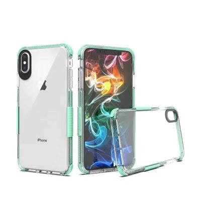 China Senlancase Colorful Eye Color Clear Clear Cover Band TPU Shockproof Big Double Phone Case For iPhone XR for sale