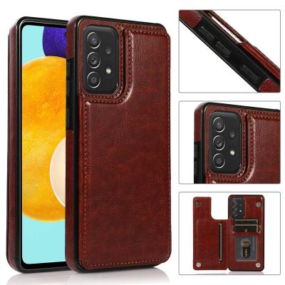 China Senlancase Wallet Bag Shockproof Leather Cross - Body Strap Wallet Card Holder Cell Phone Case For Samsung S22 S21 S20 plus S22 ultra A72 A52 for sale