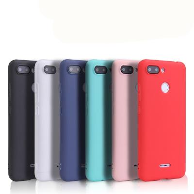 China 2018 New Product Tpu Anti Slip Colorful Slim Phone Case Back Cover For Xiaomi Redmi 6 6A for sale