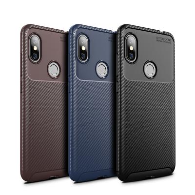 China Wholesale Colorful Senlancase Mobile Phone Cover For Xiaomi Redmi Note 6 Pro Phone Case Tpu Carbon Fiber Shockproof for sale