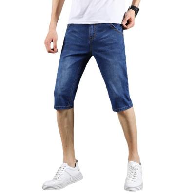 China New Blue Skinny Shorts Denim Jeans Men Street Wear Mens Jeans Models Breathable Skinny Jeans Men for sale