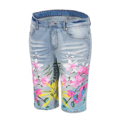 China Factory price breathable wholesale bikermen boutique jeans short pants for men for sale