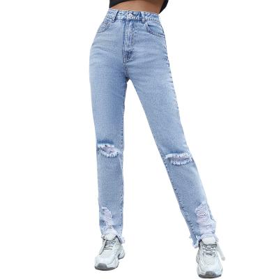 China Sales Fashion Promotional Fashion All-match Breathable Simple Leisure Women's Skinny Jeans for sale