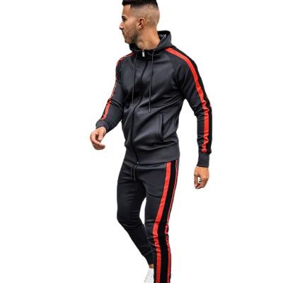 China Breathable custom design gym tracksuit sports high quality sublimation men's hoodies polyester training&jogging wear men's tracksuit for sale