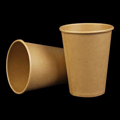 China High Quality Disposable Single Wall Hot Drinking Cup Coffee Paper Cup 8oz 12oz 16oz 20oz Disposable Wrapping Paper Cup for sale