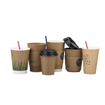 China Wholesale Disposable Single Wall Compostable Cup 9 Ounce Milk Tea Coffee Eco Friendly Paper Cup for sale