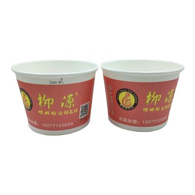 China 1000ml 1300ml Food Grade Soup Paper Bowl Disposable Waterproof Disposable Making Paper Cups for sale