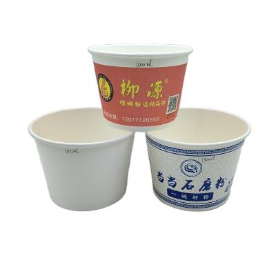 China Recycled Materials Waterproof Paper Bowl 1100ml Disposable Paper Bowl Food Grade Soup Paper Bowl Making Paper Bowl for sale