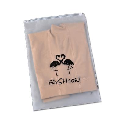 China Shock Resistance Printed Pattern Best Different Sizes Plastic Ziplock Zipper Frosted Bags Use Zip Lock Ziplock T-shirt Plastic Packaging Bag for sale