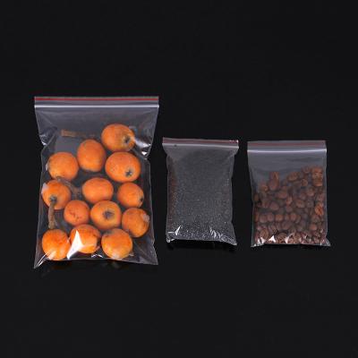 China Moisture Proof 100Pcs~500Pcs/Bag Craft Sealed Bag Transparent Packaging Bags With Zipper Silver for sale