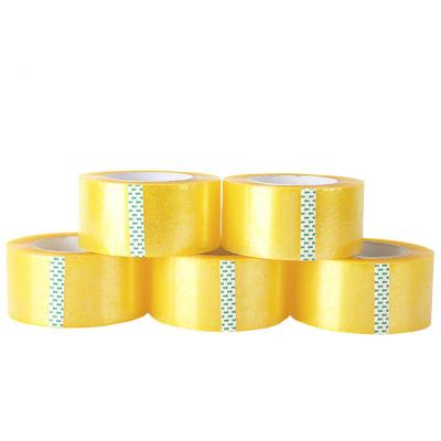 China Heat-Resistant 40mm*250m Size Tape In Stock Binding Sellotape Custom Logo Sellotape Packaging tape for sale