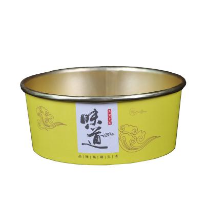 China Recycled Materials Laminated Food Paper Box Packaging Salad Food Containers Wholesale From China for sale