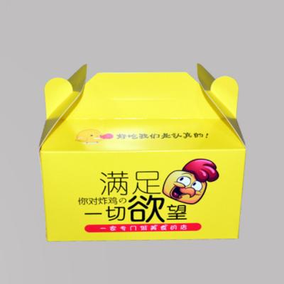 China Recycled Materials Recyclable Fast Food Burger Box Carboad Fried Chicken Wing Boxes Packaging Box Take Away for sale