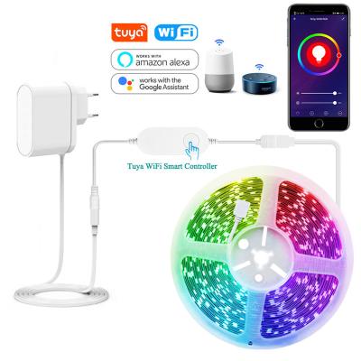 China Residential wifi RGB LED lights with App control 5050 bright LEDs for bedroom living room party for sale