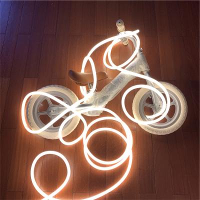 China Hotel Cable Strip Light Neon Colorful Silicone LED Strip Flexible Led Decoration for sale